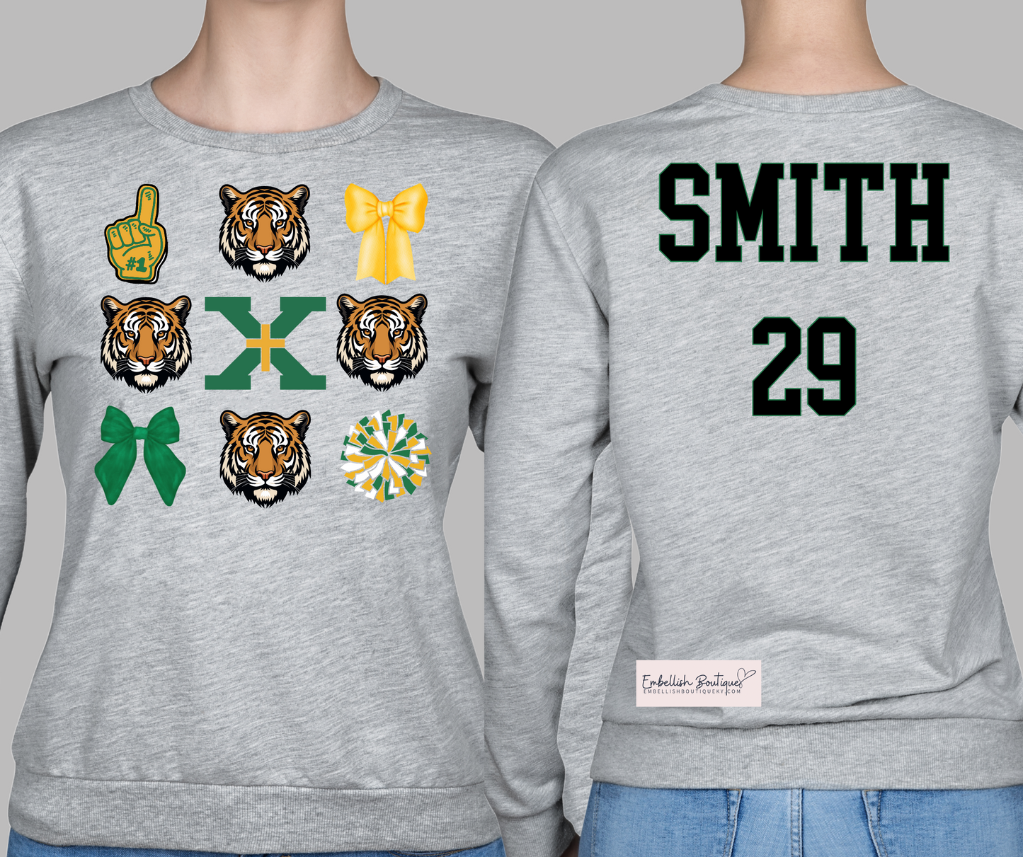 CUSTOM/PERSONALIZED - St. X Tigers Coquette Spirit Tee, Sweatshirt or Hoodie