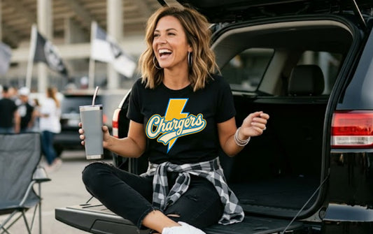 Chargers Bolt - tee, sweatshirt or hoodie, Youth and Adult