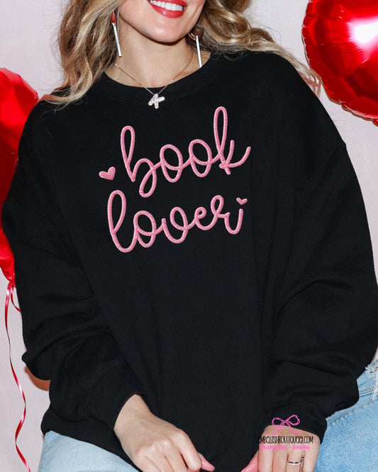 Book Lover - faux yarn design Tee or Sweatshirt