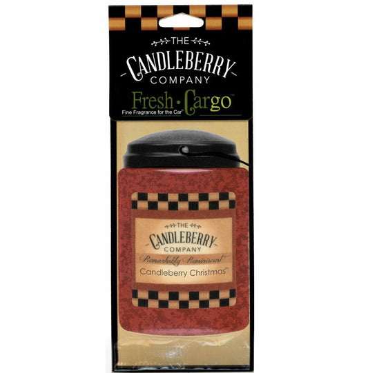 Candleberry Christmas™- "Fresh Cargo"®, Scent for the Car (2-PACK) (Collective)