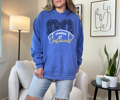 Go Centurians - Leopard Football - 3 colors to choose from - tee, sweatshirt or hoodie