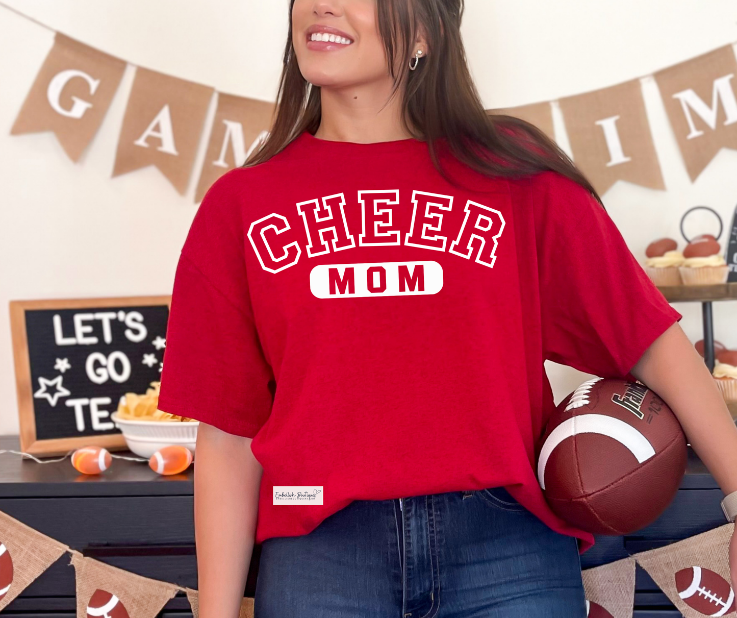 CHEER MOM - tee, sweatshirt or hoodie