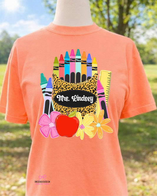 Custom Name  - Teacher Tee