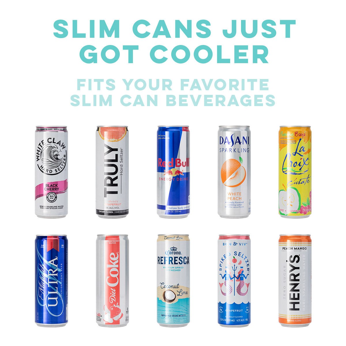 Pink SKINNY CAN COOLER (12OZ) - SWIG (Ready to Ship)