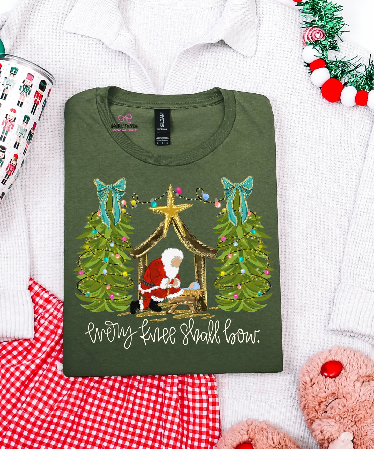 Every Knee Shall Bow - Santa Tee or Sweatshirt