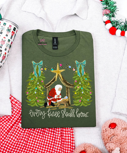 Every Knee Shall Bow - Santa Tee or Sweatshirt