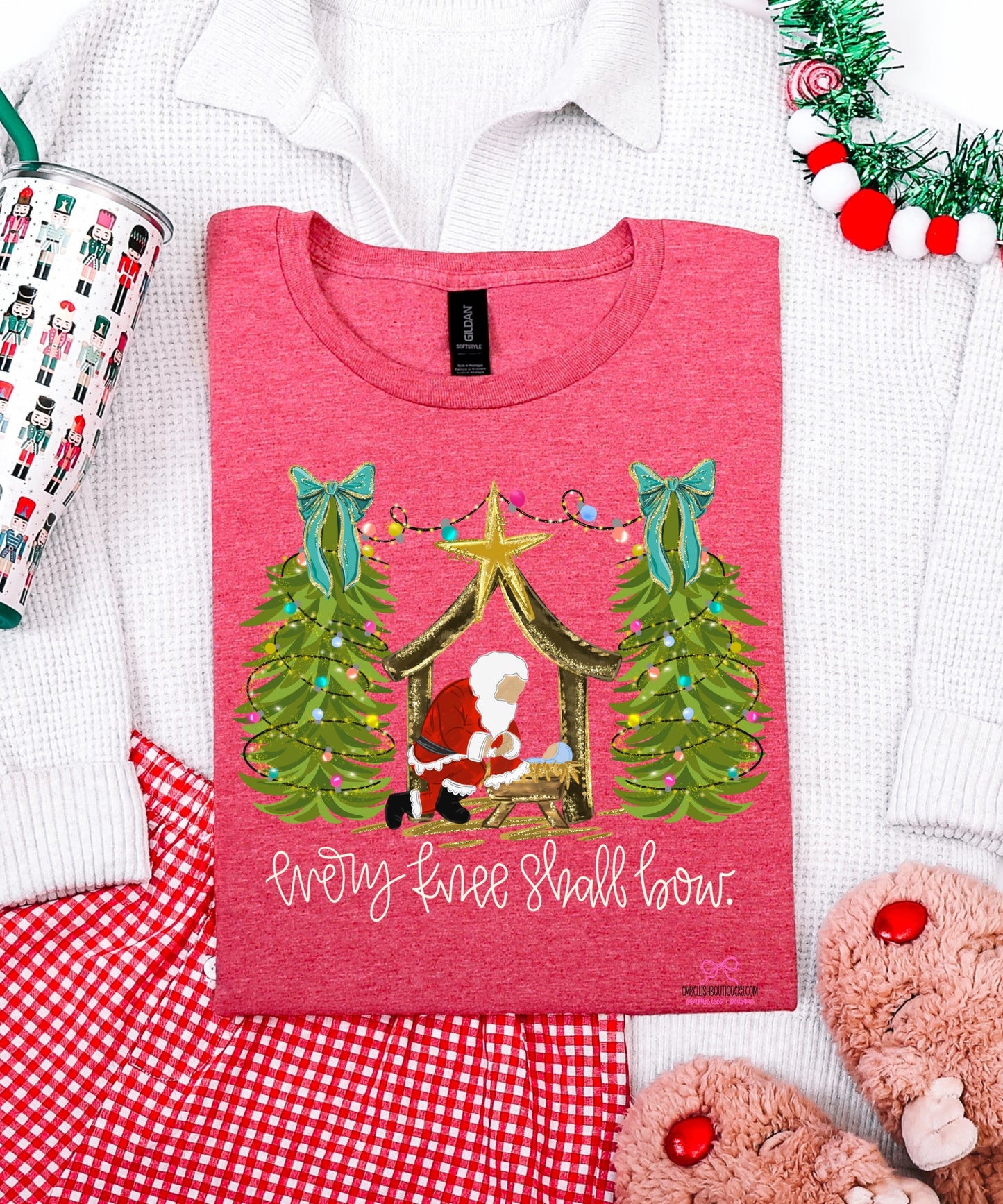 Every Knee Shall Bow - Santa Tee or Sweatshirt