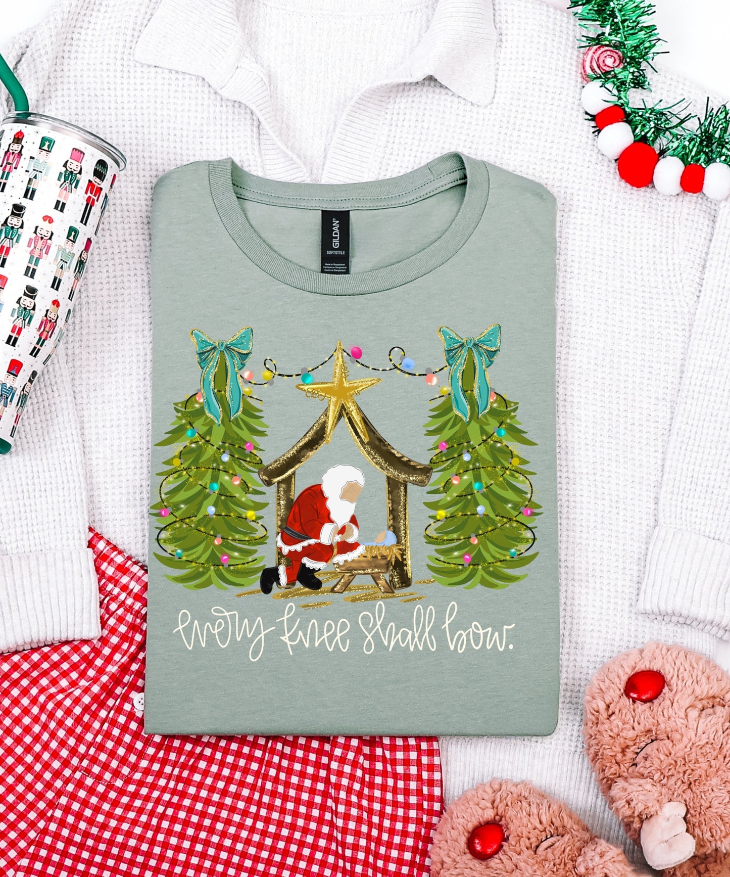 Every Knee Shall Bow - Santa Tee or Sweatshirt