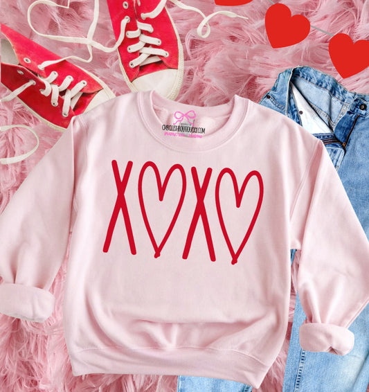 XOXO - Pink Valentine's Tee or Sweatshirt