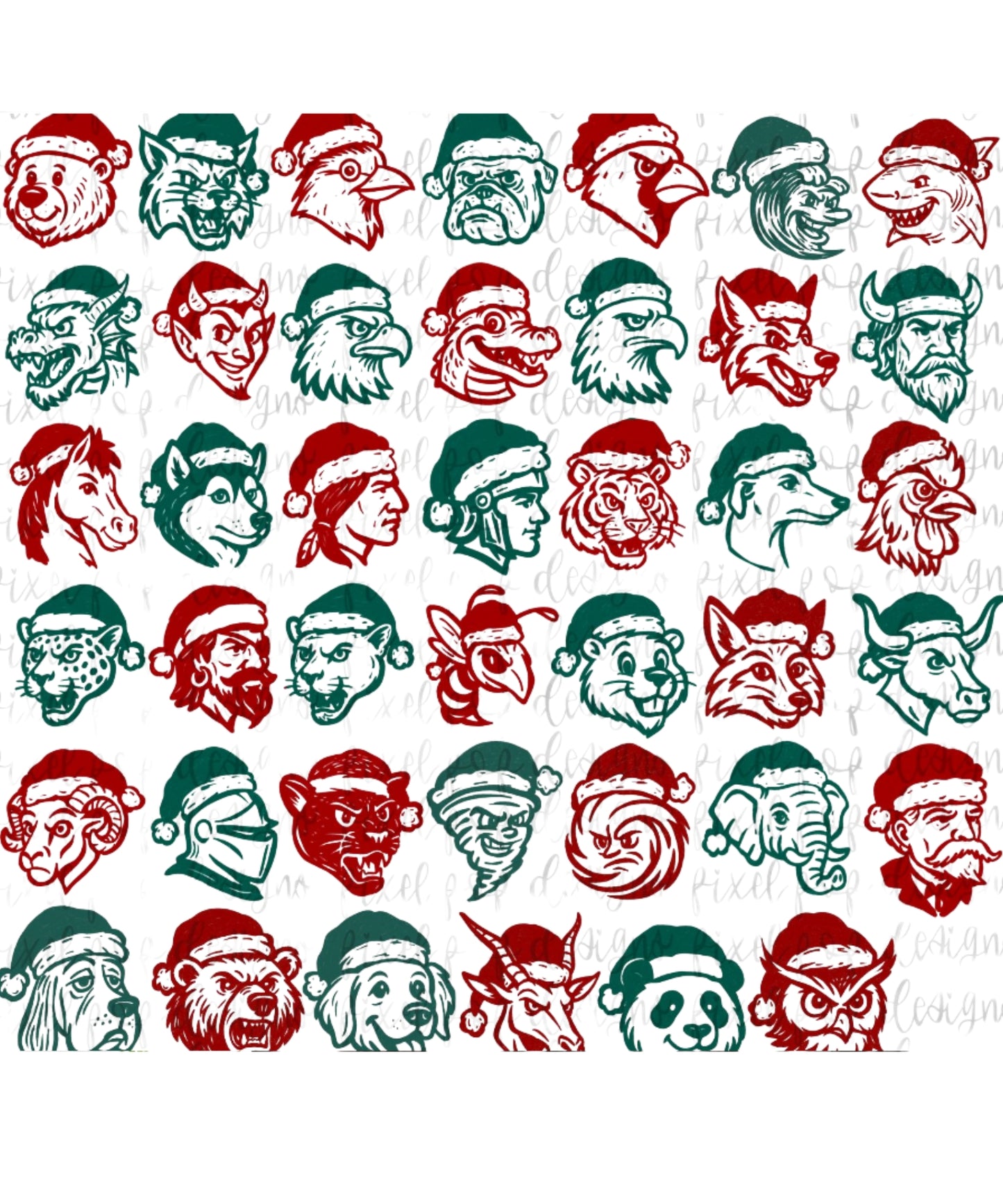 CHRISTMAS MASCOTS - Tee or Sweatshirt