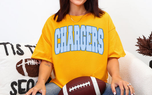Chargers Stripe - tee, sweatshirt or hoodie, Youth and Adult