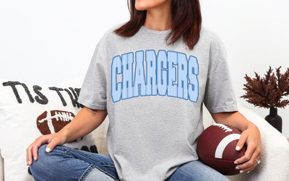 Chargers Stripe - tee, sweatshirt or hoodie, Youth and Adult