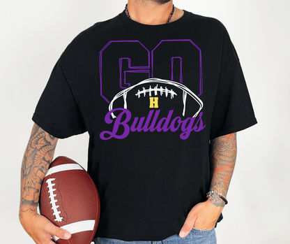 Go Bulldogs - Unisex Football Shirt - Mascot tee, sweatshirt or hoodie