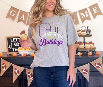 Go Bulldogs - Unisex Football Shirt - Mascot tee, sweatshirt or hoodie