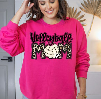 Volleyball Mom - tee, sweatshirt or hoodie - Multiple Colors Available