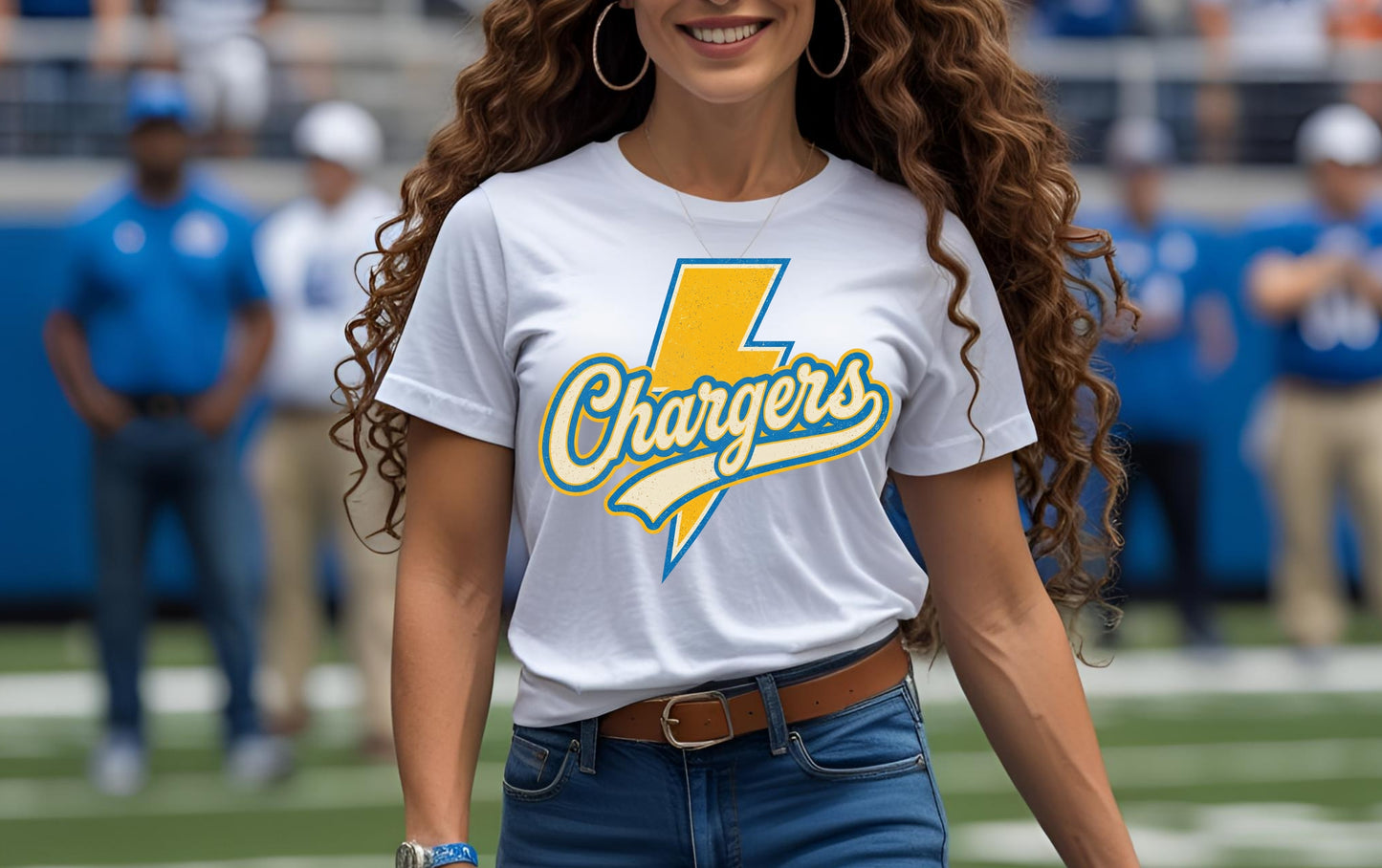 Chargers Bolt - tee, sweatshirt or hoodie, Youth and Adult