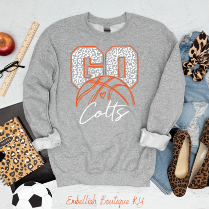 Desales Colts - White Leopard Basketball Tee $10 Deal