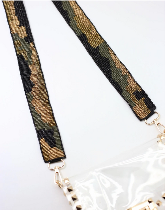 Camo Stadium Bag Beaded Strap - LAST ONE!